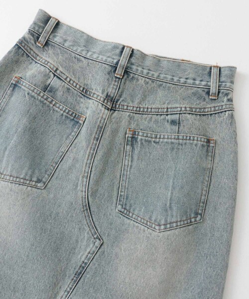 KBF（ケイビーエフ）の「バックスリットデニムスカート（デニムスカート・レディース・FADE BLUE/L.BLUE/BROWN・one）」の22枚目の写真