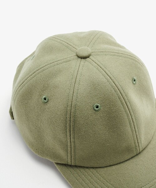 ADAM ET ROPE'（アダムエロペ）の「【J'aDoRe限定】【KIJIMA TAKAYUKI(キジマ タカユキ)】LAMB MELTON 6PANEL CAP（キャップ・レディース・ブラック/ダークブラウン/ベージュ/ライトグリーン・F）」の10枚目の写真