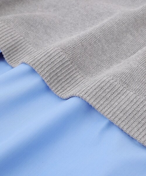 ADAM ET ROPE'(アダムエロペ)の「【WEB限定】シャツコンビニットプルオーバー(ニット/セーター・レディース・ブラック/グレー/ダークブラウン・F)」の22枚目の写真