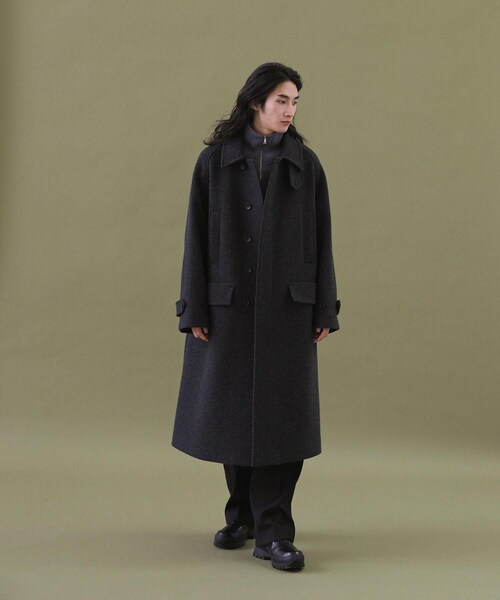 URBAN RESEARCH（アーバンリサーチ）の「ANOTHER OFFICE　Voyager Bold Balmacaan Coat（テーラードジャケット・メンズ・Black/Navy/H Charcoal・1/2/3）」の16枚目の写真