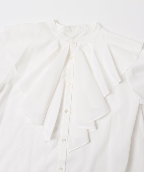 URBAN RESEARCH ROSSO（アーバンリサーチロッソ）の「フリルカラーシャツブラウス（シャツ/ブラウス・レディース・WHITE/YELLOW/BLACK・Free）」の7枚目の写真
