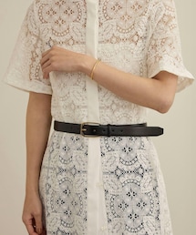 ROPE' | シグネットバックルレザーワイドベルト(ベルト)