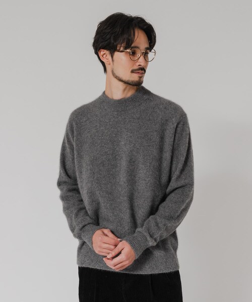 URBAN RESEARCH（アーバンリサーチ）の「FOX CASHMERE CREW-NECK KNIT（ニット/セーター・メンズ・GREGE/D GREEN/BROWN/GRAY・M/L）」の8枚目の写真