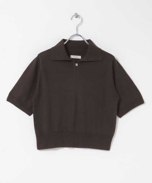 URBAN RESEARCH DOORS(アーバンリサーチドアーズ)の「FUJI SILKCASHMERE SKIPPERPOLO(ニット/セーター・レディース・BROWN/BEIGE/OFF WHITE・2)」の11枚目の写真