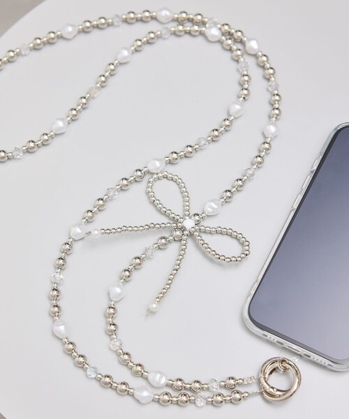 ROPE' PICNIC（ロペピクニック）の「マルチロングストラップ（スマホグッズ・レディース・ホワイト系・F）」の4枚目の写真