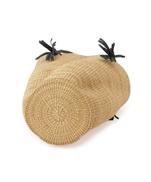 ADAM ET ROPE'（アダムエロペ）の「【J'aDoRe・店舗限定】【African Square（アフリカンスクエアー）】ボルガウェーブフリンジバスケット（かごバッグ・レディース・キナリ・F）」の12枚目の写真