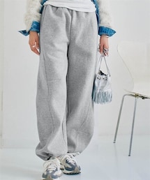 nissen | 裏起毛スウェットバレルレッグパンツ(その他パンツ)