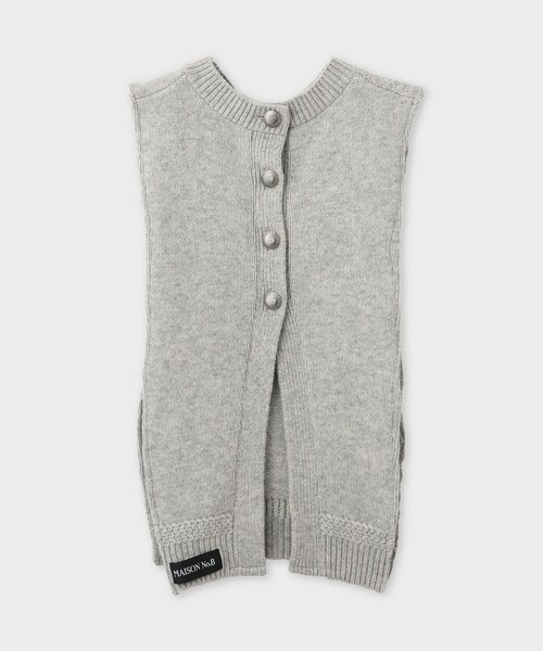 ROPE'（ロペ）の「【Ｍaison no8（メゾンエイト）】REMIXED KNIT VEST｜ニット（ニット/セーター・レディース・ライトグレー/ネイビー・F）」の20枚目の写真