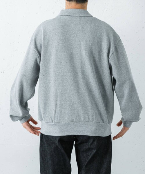URBAN RESEARCH(アーバンリサーチ)の「REVERBERATE HALF ZIPP THERMAL(Tシャツ/カットソー・メンズ・GRAY/BLACK・1/2)」の7枚目の写真