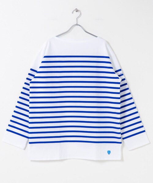 かぐれ（カグレ）の「ORCIVAL　BOAT NECK LONG-SLEEVE PULLOVER（Tシャツ/カットソー・レディース・BLUE/STEEL GREY・6）」の2枚目の写真