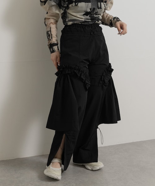 THE GOODLAND MARKET（ザグッドランドマーケット）の「old honey　57℃ pants（その他パンツ・レディース・white/black・FREE）」の2枚目の写真