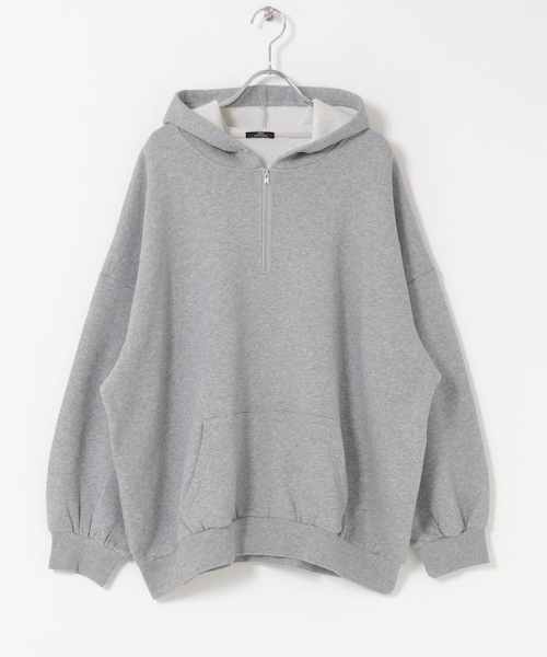 ITEMS URBANRESEARCH(アイテムズ アーバンリサーチ)の「ハイヒートコットンハーフジップスウェット(パーカー・レディース・BEG/GRY/BLK・Free)」の16枚目の写真