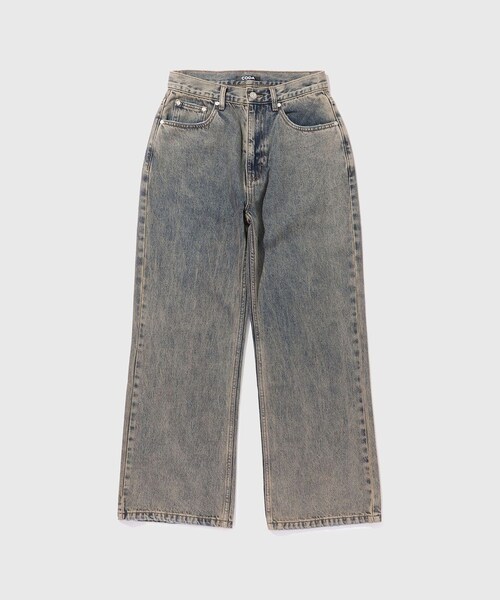 ADAM ET ROPE'（アダムエロペ）の「【CODA/コーダ】ACID WASHED DISTRESSED EXTENDED CUT FLARED JEANS（デニムパンツ・メンズ・ブルー系・0/1/2）」の4枚目の写真