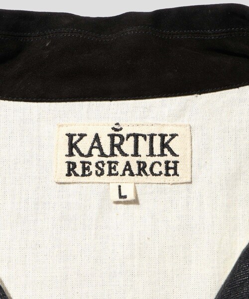 ADAM ET ROPE'(アダムエロペ)の「《別注》【Kartik Research / カルティック リサーチ】DENIM JACKET(デニムジャケット・メンズ・ブラック・L/M)」の15枚目の写真