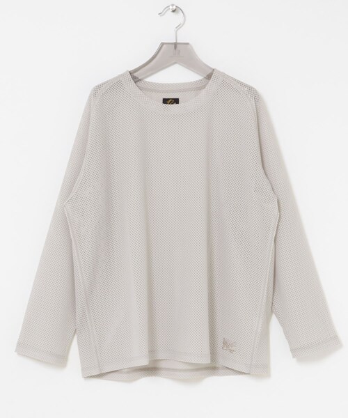 URBAN RESEARCH(アーバンリサーチ)の「Needles LONG-SLEEVE U-NECK LACE T-SHIRTS(Tシャツ/カットソー・メンズ・GREY/EGGPLANT/BLACK・S/M)」の4枚目の写真