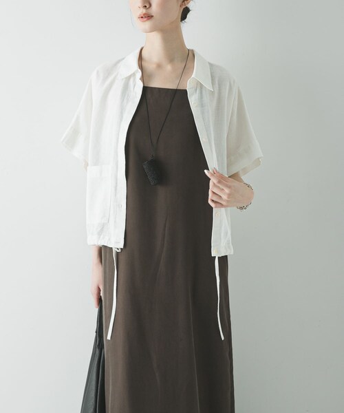 URBAN RESEARCH(アーバンリサーチ)の「『接触冷感』キュプラキャミワンピース(ワンピース・レディース・BLACK/BROWN・36/38)」の15枚目の写真