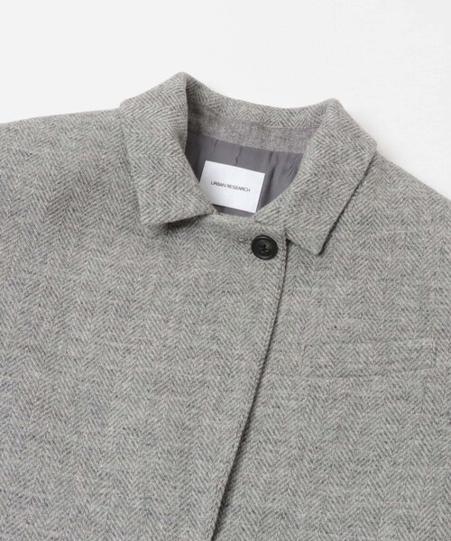 URBAN RESEARCH(アーバンリサーチ)の「ブリティッシュウールツイードジャケット(テーラードジャケット・レディース・L.GRAY/KHAKI・36/38)」の16枚目の写真