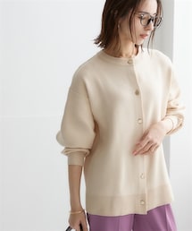 nissen | スウェットライクニットカーディガン(カーディガン/ボレロ)