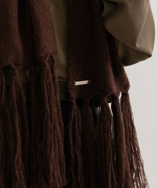 THE GOODLAND MARKET（ザグッドランドマーケット）の「cwtch　RWS Wool fringe Scarf（マフラー・レディース・BROWN/BLUE/GRAY・FREE）」の17枚目の写真