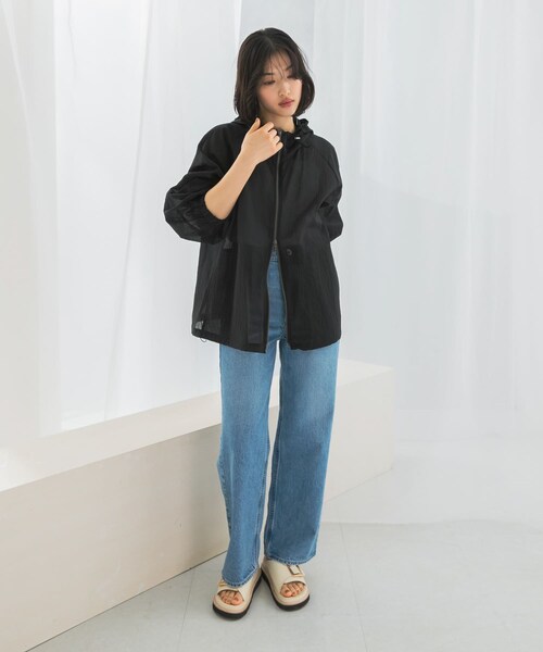 URBAN RESEARCH ROSSO（アーバンリサーチロッソ）の「シアーパーカーブルゾン（ブルゾン・レディース・black/white・FREE）」の19枚目の写真