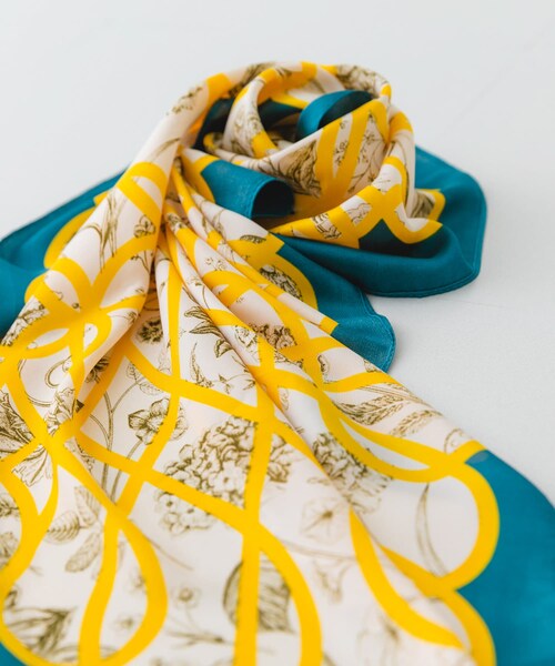 RODE SKO（ロデスコ）の「アソート柄スカーフ（バンダナ/スカーフ・レディース・GREEN/L.BLUE/YELLOW/NAVY・one/One）」の19枚目の写真