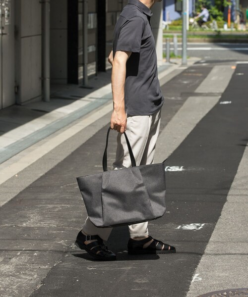 RODE SKO（ロデスコ）の「撥水タックトートバッグ（トートバッグ・メンズ・BLACK/CHARCOAL・one）」の21枚目の写真