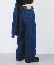 KBF | タックWIDEデニム(デニムパンツ)