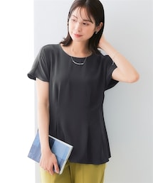 7days Life Styling | 美極とろみ素材ペプラムブラウス(しわになりにくい・洗濯機OK)(シャツ/ブラウス)