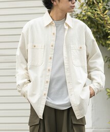 FORK&SPOON | FORK&SPOON　ダブルポケットシャンブレーシャツ(シャツ/ブラウス)