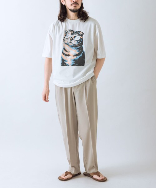 ITEMS URBANRESEARCH(アイテムズ アーバンリサーチ)の「『接触冷感/吸水速乾/UVカット』ANIMAL IN SHADES プリントTシャツ(Tシャツ/カットソー・メンズ・CAT/BEAR/KOALA・M/L)」の10枚目の写真