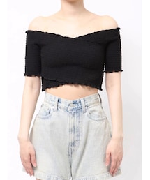 EMODA | FIT CROSS BAND TOP(その他トップス)