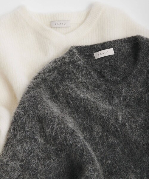LAATO（ラート）の「frill sleeve mohair knit（ニット/セーター・レディース・パール/シャドウ・Free）」の12枚目の写真