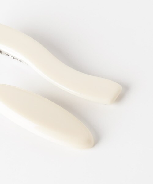 URBAN RESEARCH DOORS(アーバンリサーチドアーズ)の「ウェーブオーバルペアクリップ(バレッタ/ヘアクリップ・レディース・IVORY/BLACK・One)」の5枚目の写真