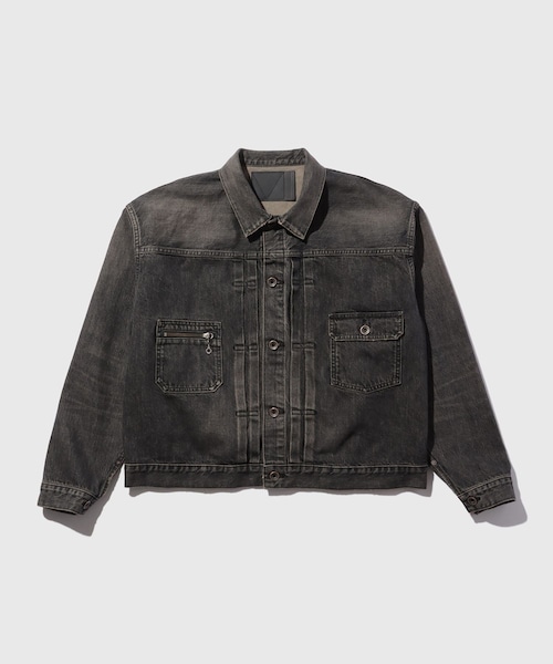 ADAM ET ROPE'（アダムエロペ）の「【DAIRIKU/ダイリク】2PKT Vinatge Denim Jacket（デニムジャケット・メンズ・ブラック・L/M/S）」の2枚目の写真
