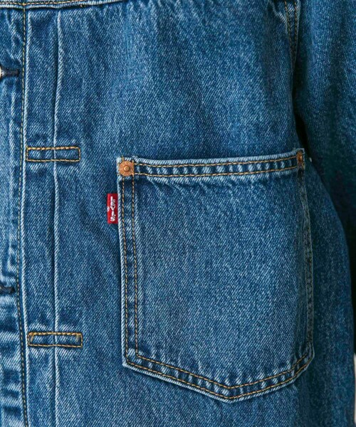 URBAN RESEARCH DOORS（アーバンリサーチドアーズ）の「LEVI’S　TYPE 1 TRUCKER（デニムジャケット・メンズ・Black/Indigo・S/M/L/XL）」の17枚目の写真