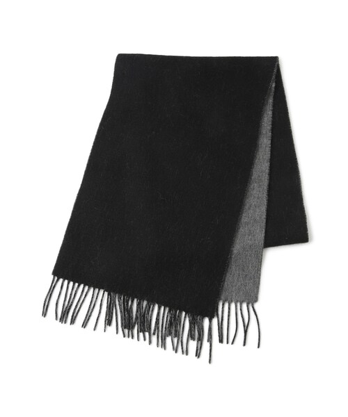 ADAM ET ROPE'（アダムエロペ）の「【J'aDoRe限定】REVERSIBLE MUFFLER CASHMEREMIX２（マフラー・レディース・ブラック/ライトグレー・F）」の7枚目の写真