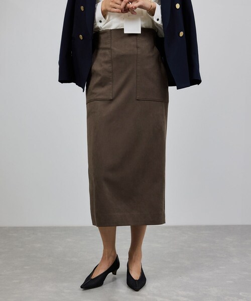 ROPE'（ロペ）の「[美人スカート]スエードポケット付きタイトスカート/イージーケア（スカート・レディース・ダークブラウン/ブルー/ベージュ・34/36/38/40）」の22枚目の写真