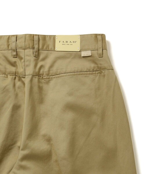 ADAM ET ROPE'（アダムエロペ）の「【FARAH】One-tuck WIde Pants（チノパンツ・メンズ・ベージュ・L/M/S）」の10枚目の写真