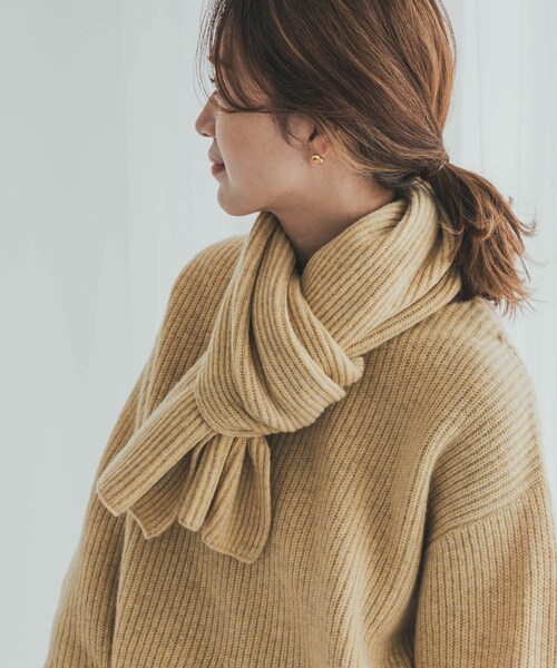 URBAN RESEARCH DOORS(アーバンリサーチドアーズ)の「ハミルトンリブストール(ストール/ショール・レディース・MIX GRY/YELLOW/ORANGE・one)」の2枚目の写真