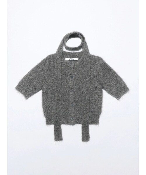 EMODA（エモダ）の「【VEQUM】HALF SLEEVE KNIT CD（その他・レディース・グレー/ブラック/ネイビー/ブラウン・F）」の3枚目の写真