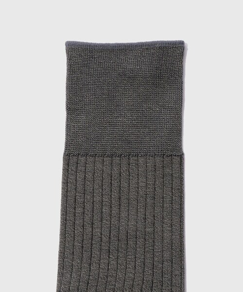 ADAM ET ROPE'(アダムエロペ)の「【Brooks Brothers/ブルックスブラザーズ】BBJ EX SCK CTN DRESS(ソックス/靴下・メンズ・ブラック/グレー/ネイビー・F)」の5枚目の写真