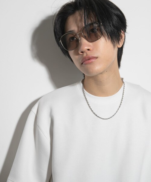 SENSE OF PLACE by URBAN RESEARCH（センスオブプレイスバイアーバンリサーチ）の「メタルフレームサングラス（メガネ・メンズ・SILVER/SLV MATT・one）」の16枚目の写真