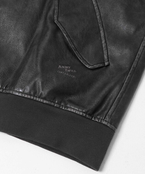 URBAN RESEARCH Sonny Label（アーバンリサーチサニーレーベル）の「ARMY TWILL　VeganLeatherBlouson（その他アウター・メンズ・BLACK/BROWN・M/L）」の11枚目の写真