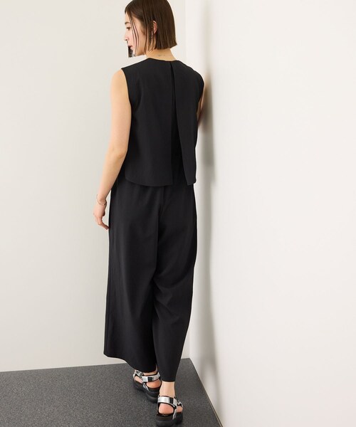 ROPE'（ロペ）の「バックオープンオールインワン/イージーケア（つなぎ/オールインワン・レディース・ブラック/ベージュ/ブルー・F）」の16枚目の写真