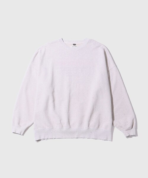 ADAM ET ROPE'（アダムエロペ）の「【FACCIES/ファッチーズ】AGING FADE SWEAT(SOFT)（スウェット・メンズ・ブラック/グレー・1/2）」の3枚目の写真