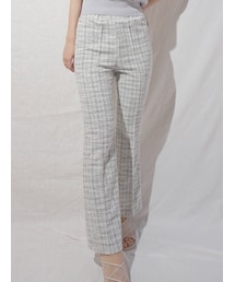 MERCURYDUO | ジャガードカットフレアイージーパンツ(その他パンツ)