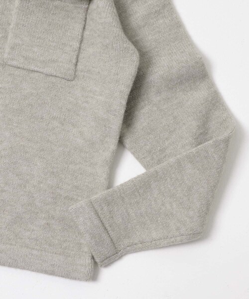 SENSE OF PLACE by URBAN RESEARCH（センスオブプレイスバイアーバンリサーチ）の「『洗濯可』ダブルポケットハーフジップニット（ニット/セーター・メンズ・BLACK/GRAY・M/L）」の10枚目の写真
