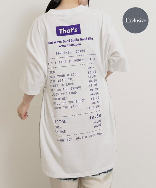 THE GOODLAND MARKET（ザグッドランドマーケット）の「『別注』That’s×TGM　the Dress（チュニック・レディース・white・FREE）」の2枚目の写真