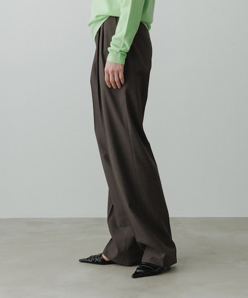 ADAM ET ROPE'（アダムエロペ）の「【EMOELLE】ベルテッドスラックス（スラックス・レディース・グレー系/キャメル系・36/38）」の18枚目の写真