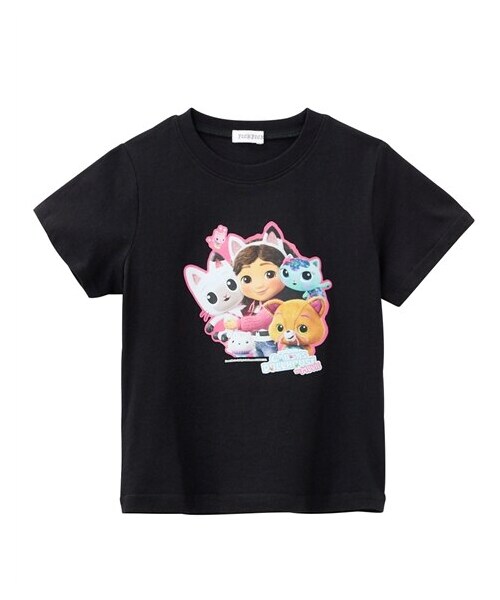 nissen（ニッセン）の「【ギャビーのドールハウス】半袖プリントTシャツ（女の子）（Tシャツ/カットソー・キッズ・黒/ピンク・100/110/120）」の7枚目の写真
